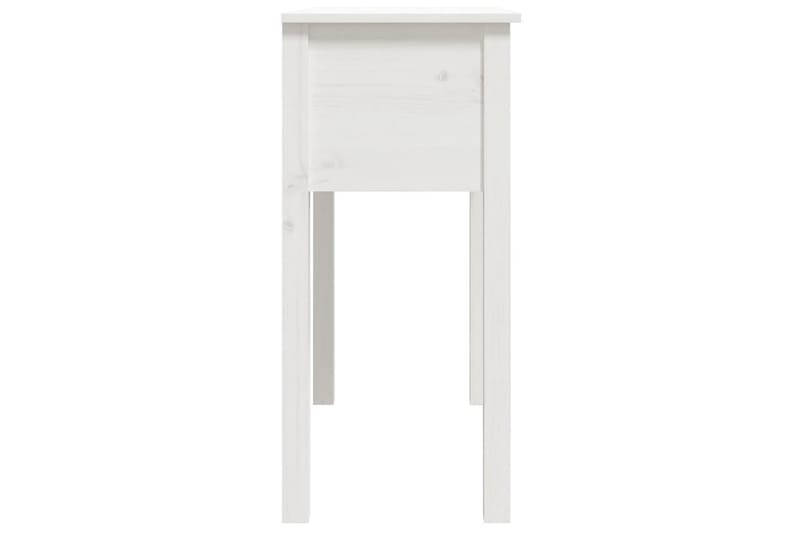 beBasic Konsolbord vit 70x35x75 cm massiv furu - White - Möbler - Bord & matgrupper - Avlastningsbord - Konsolbord & sidobord