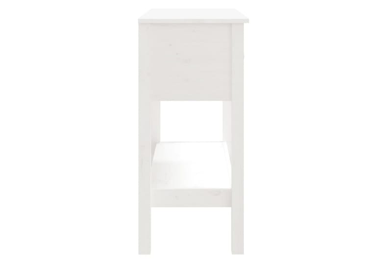 beBasic Konsolbord vit 75x35x75 cm massiv furu - White - Möbler - Bord & matgrupper - Avlastningsbord - Konsolbord & sidobord
