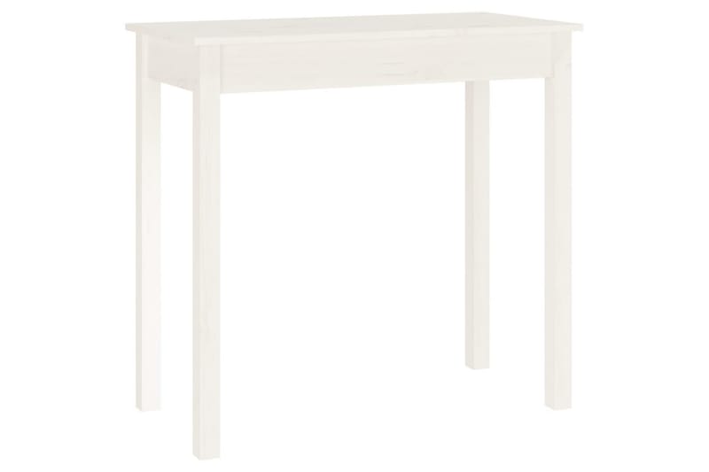 beBasic Konsolbord vit 80x40x75 cm massiv furu - White - Möbler - Bord & matgrupper - Avlastningsbord - Konsolbord & sidobord