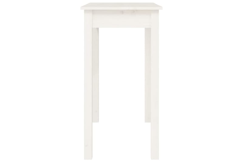 beBasic Konsolbord vit 80x40x75 cm massiv furu - White - Möbler - Bord & matgrupper - Avlastningsbord - Konsolbord & sidobord