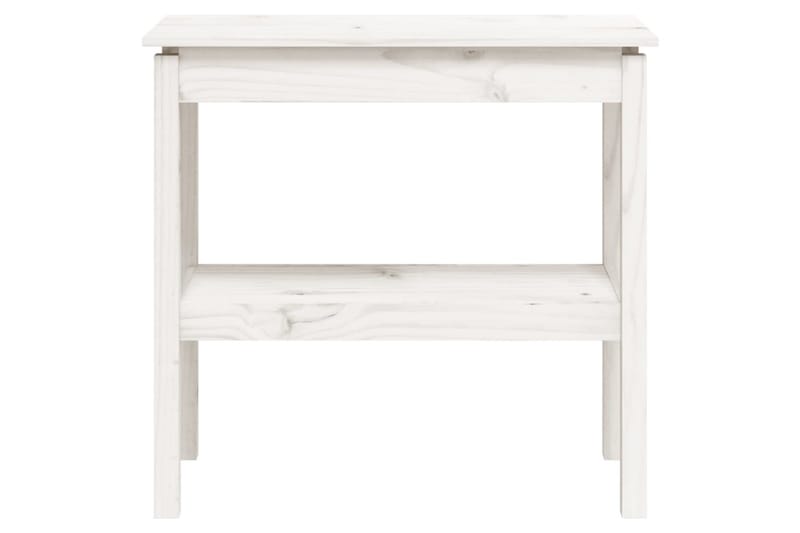 beBasic Konsolbord vit 80x40x75 cm massiv furu - White - Möbler - Bord & matgrupper - Avlastningsbord - Konsolbord & sidobord