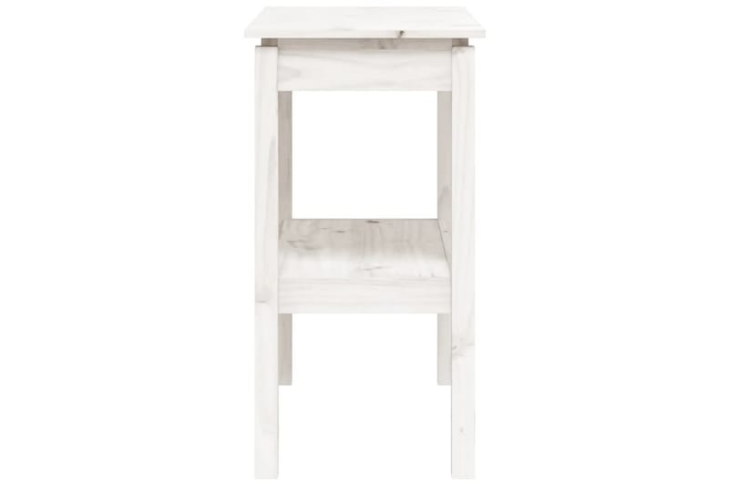 beBasic Konsolbord vit 80x40x75 cm massiv furu - White - Möbler - Bord & matgrupper - Avlastningsbord - Konsolbord & sidobord