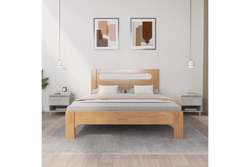 beBasic Nattduksbord 2 st betonggrå 50x46x50 cm konstruerat trä - Grey - Möbler - Bord & matgrupper - Avlastningsbord - Sängbord & nattduksbord