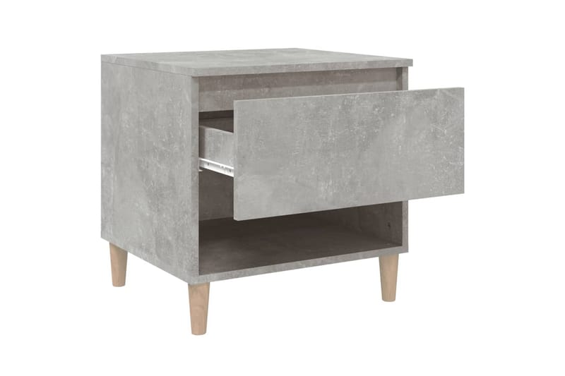 beBasic Nattduksbord 2 st betonggrå 50x46x50 cm konstruerat trä - Grey - Möbler - Bord & matgrupper - Avlastningsbord - Sängbord & nattduksbord
