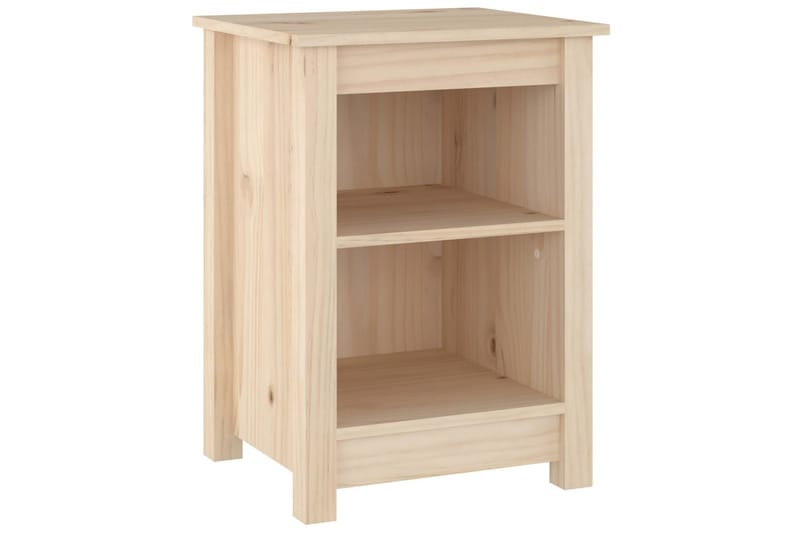 beBasic Sängbord 2 st 40x35x55 cm massivt furuträ - Brown - Möbler - Bord & matgrupper - Avlastningsbord - Sängbord & nattduksbord