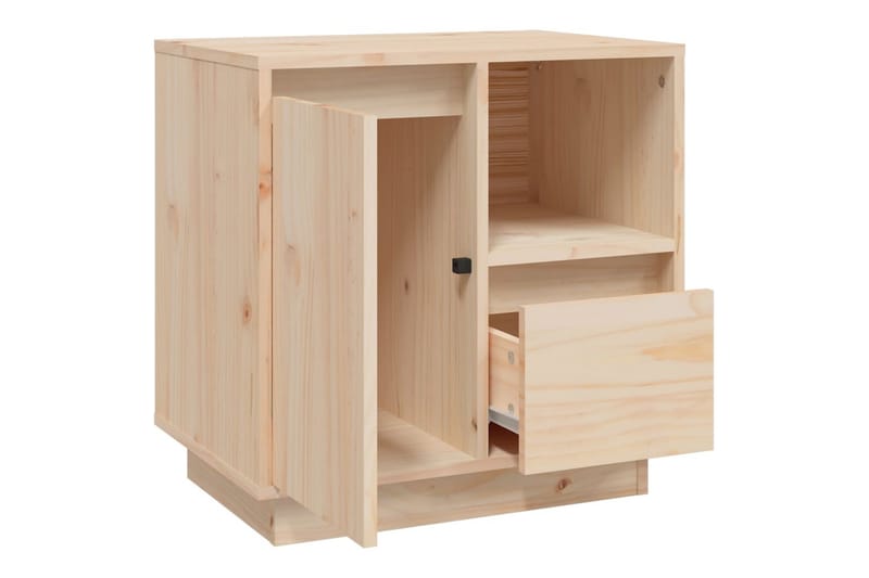beBasic Sängbord 2 st 50x34x50 cm massivt furuträ - Brown - Möbler - Bord & matgrupper - Avlastningsbord - Sängbord & nattduksbord