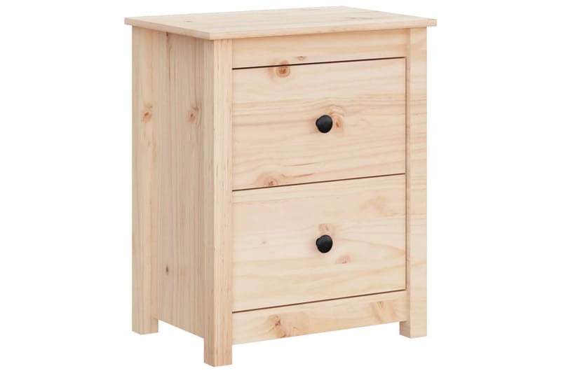 beBasic Sängbord 2 st 50x35x61,5 cm massiv furu - Brown - Möbler - Bord & matgrupper - Avlastningsbord - Sängbord & nattduksbord