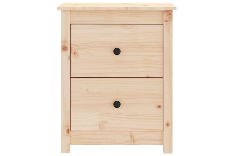 beBasic Sängbord 2 st 50x35x61,5 cm massiv furu - Brown - Möbler - Bord & matgrupper - Avlastningsbord - Sängbord & nattduksbord