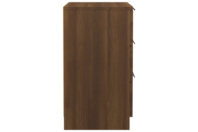 beBasic Sängbord 2 st brun ek 40x36x65 cm - Brown - Möbler - Bord & matgrupper - Avlastningsbord - Sängbord & nattduksbord