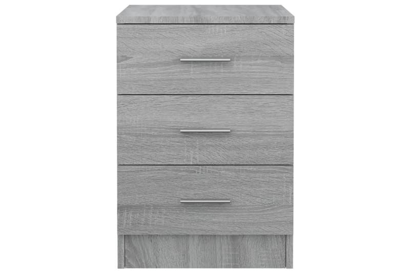 beBasic Sängbord 2 st grå sonoma 38x35x56 cm konstruerat trä - Grey - Möbler - Bord & matgrupper - Avlastningsbord - Sängbord & nattduksbord