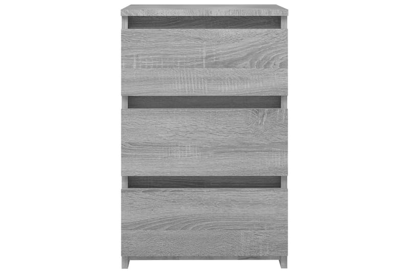 beBasic Sängbord 2 st grå sonoma 40x35x62,5 cm konstruerat trä - Grey - Möbler - Bord & matgrupper - Avlastningsbord - Sängbord & nattduksbord