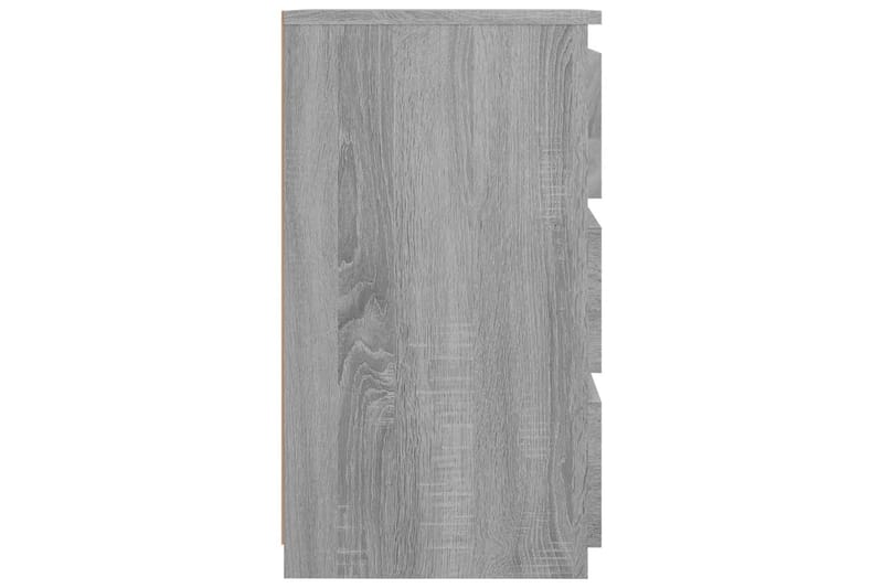 beBasic Sängbord 2 st grå sonoma 40x35x62,5 cm konstruerat trä - Grey - Möbler - Bord & matgrupper - Avlastningsbord - Sängbord & nattduksbord