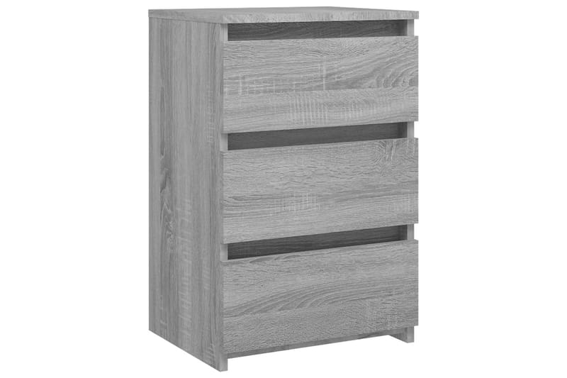 beBasic Sängbord 2 st grå sonoma 40x35x62,5 cm konstruerat trä - Grey - Möbler - Bord & matgrupper - Avlastningsbord - Sängbord & nattduksbord