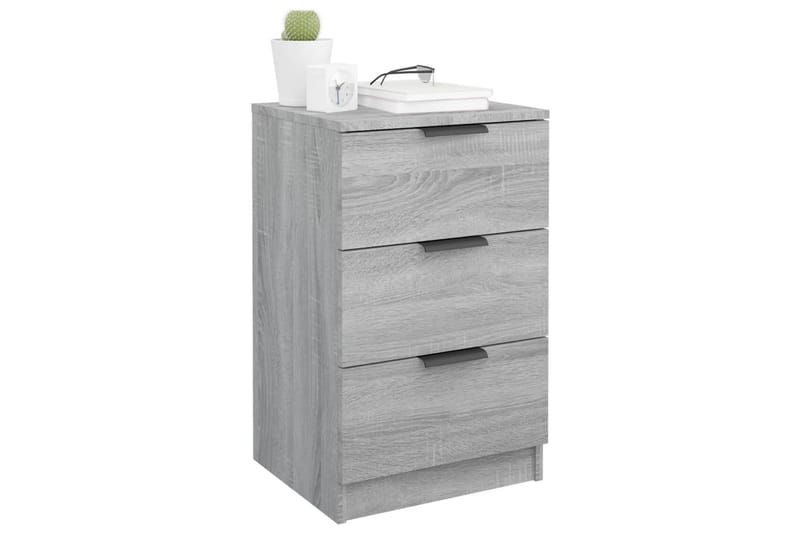 beBasic Sängbord 2 st grå sonoma 40x36x65 cm - Grey - Möbler - Bord & matgrupper - Avlastningsbord - Sängbord & nattduksbord