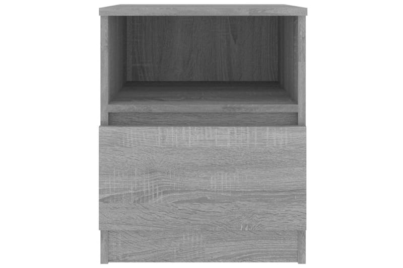 beBasic Sängbord 2 st grå sonoma 40x40x50 cm konstruerat trä - Grey - Möbler - Bord & matgrupper - Avlastningsbord - Sängbord & nattduksbord