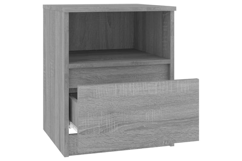 beBasic Sängbord 2 st grå sonoma 40x40x50 cm konstruerat trä - Grey - Sängbord & nattduksbord