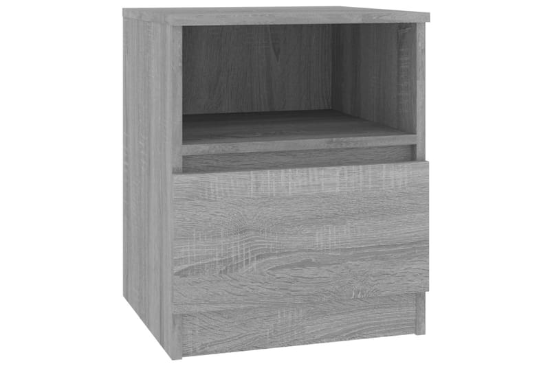 beBasic Sängbord 2 st grå sonoma 40x40x50 cm konstruerat trä - Grey - Möbler - Bord & matgrupper - Avlastningsbord - Sängbord & nattduksbord