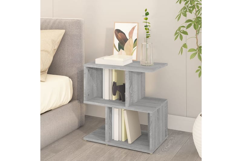 beBasic Sängbord 2 st grå sonoma 50x30x51,5 cm konstruerat trä - Grey - Möbler - Bord & matgrupper - Avlastningsbord - Sängbord & nattduksbord