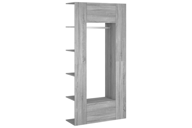 beBasic Sängbord 2 st grå sonoma konstruerat trä - Grey - Möbler - Bord & matgrupper - Avlastningsbord - Sängbord & nattduksbord