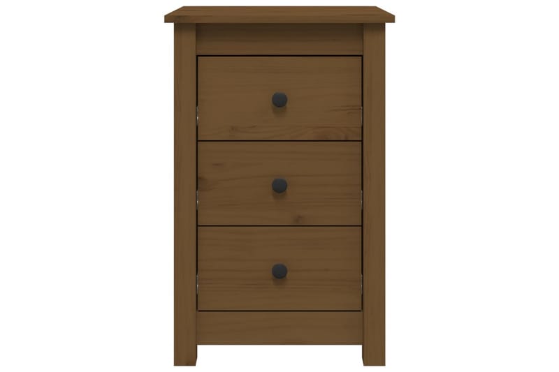 beBasic Sängbord 2 st honungsbrun 40x35x61,5 cm massiv furu - Brown - Möbler - Bord & matgrupper - Avlastningsbord - Sängbord & nattduksbord