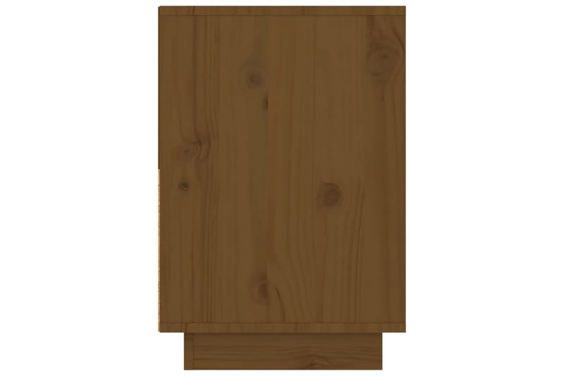 beBasic Sängbord 2 st honungsbrun 60x34x51 cm massiv furu - Brown - Möbler - Bord & matgrupper - Avlastningsbord - Sängbord & nattduksbord