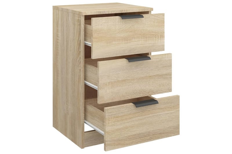 beBasic Sängbord 2 st sonoma-ek 40x36x65 cm - Brown - Möbler - Bord & matgrupper - Avlastningsbord - Sängbord & nattduksbord