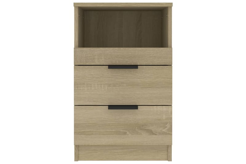 beBasic Sängbord 2 st sonoma-ek konstruerat trä - Brown - Möbler - Bord & matgrupper - Avlastningsbord - Sängbord & nattduksbord