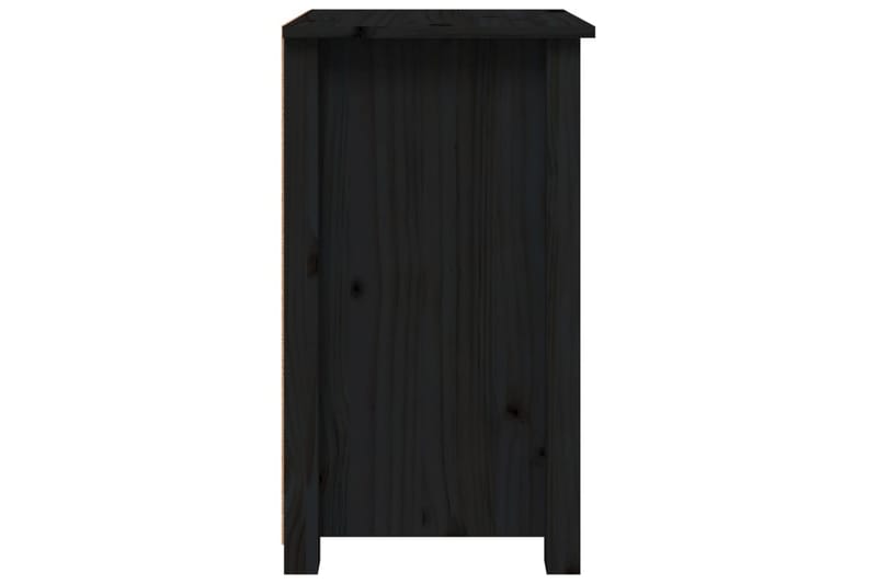 beBasic Sängbord 2 st svart 40x35x61,5 cm massiv furu - Black - Möbler - Bord & matgrupper - Avlastningsbord - Sängbord & nattduksbord