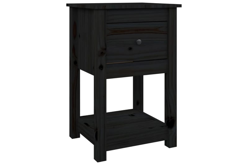 beBasic Sängbord 2 st svart 40x35x61,5 cm massiv furu - Möbler - Bord & matgrupper - Avlastningsbord - Sängbord & nattduksbord