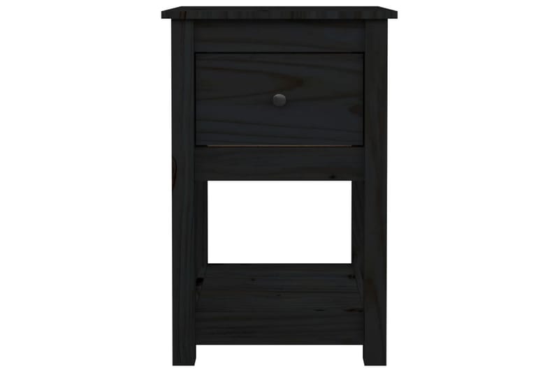 beBasic Sängbord 2 st svart 40x35x61,5 cm massiv furu - Möbler - Bord & matgrupper - Avlastningsbord - Sängbord & nattduksbord
