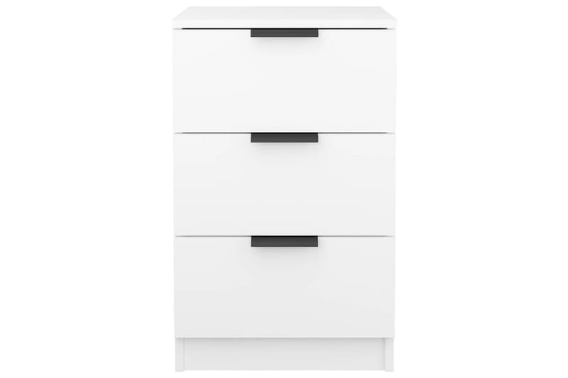 beBasic Sängbord 2 st vit 40x36x65 cm - White - Sängbord & nattduksbord