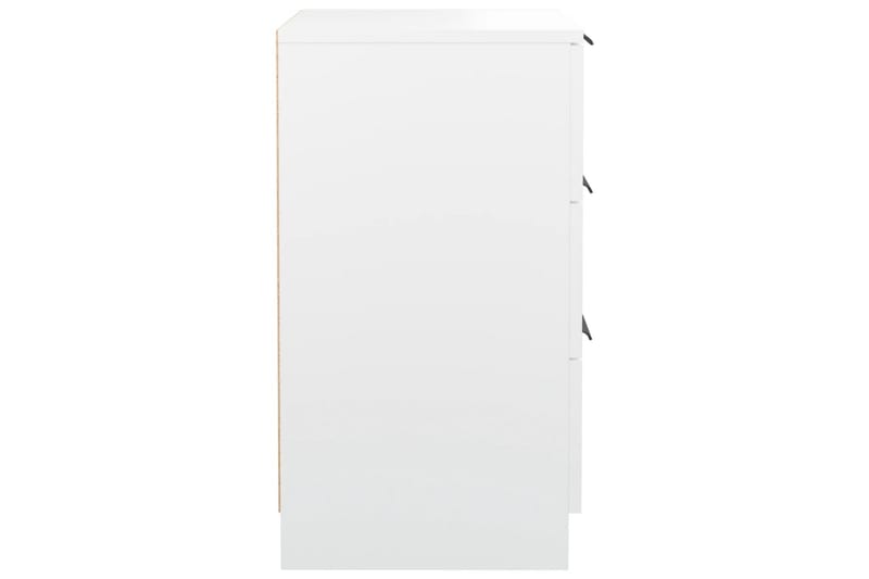 beBasic Sängbord 2 st vit 40x36x65 cm - White - Sängbord & nattduksbord