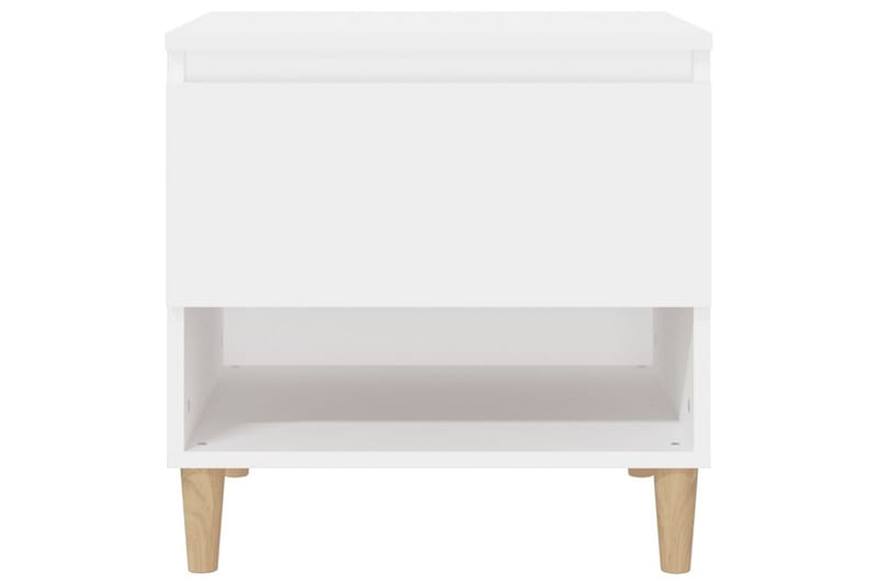 beBasic Sängbord 2 st vit 50x46x50 cm konstruerat trä - White - Sängbord & nattduksbord