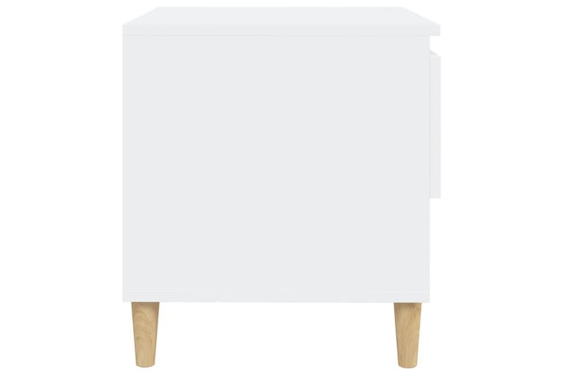 beBasic Sängbord 2 st vit 50x46x50 cm konstruerat trä - White - Sängbord & nattduksbord