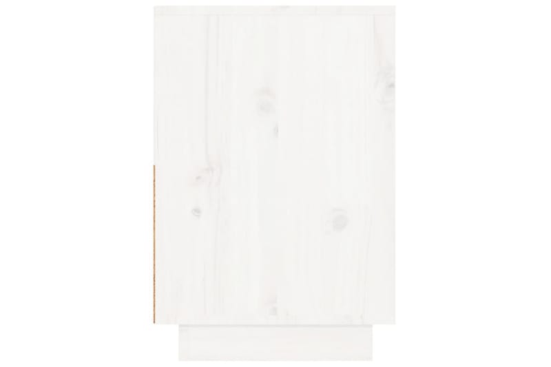 beBasic Sängbord 2 st vit 60x34x51 cm massiv furu - White - Sängbord & nattduksbord