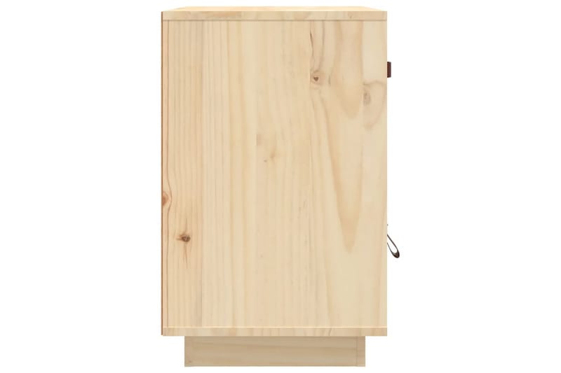 beBasic Sängbord 40x34x55 cm massiv furu - Brown - Sängbord & nattduksbord