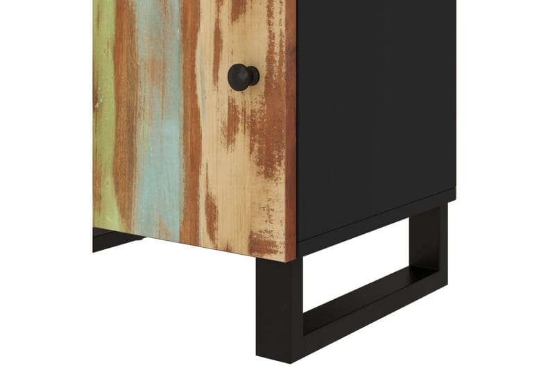 beBasic Sängbord 50x33x60 cm massivt återvunnet och konstruerat trä - Flerfärgsdesign - Möbler - Bord & matgrupper - Avlastningsbord - Sängbord & nattduksbord