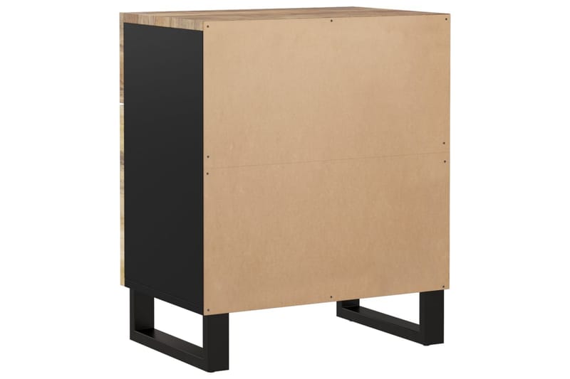 beBasic Sängbord 50x33x60 cm massivt mangoträ och konstruerat trä - Brown - Möbler - Bord & matgrupper - Avlastningsbord - Sängbord & nattduksbord