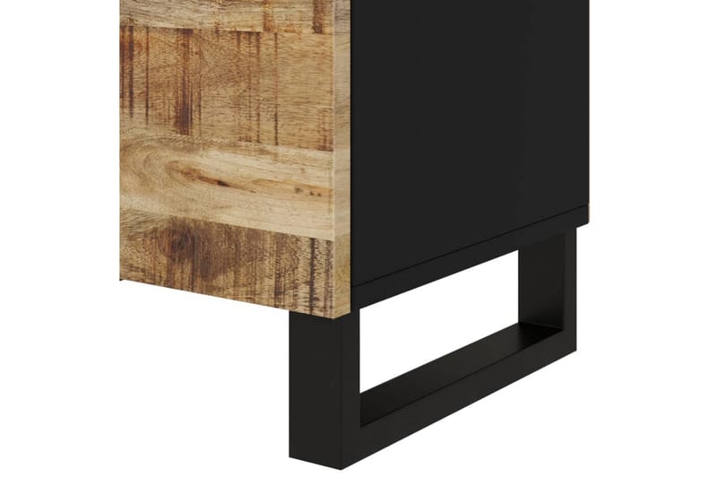 beBasic Sängbord 50x33x60 cm massivt mangoträ och konstruerat trä - Brown - Möbler - Bord & matgrupper - Avlastningsbord - Sängbord & nattduksbord