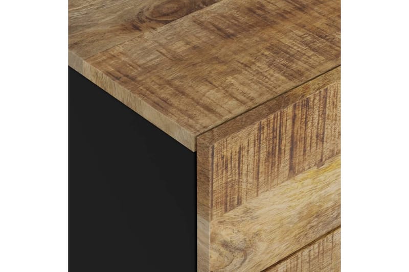 beBasic Sängbord 50x33x62 cm massivt mangoträ och konstruerat trä - Brown - Möbler - Bord & matgrupper - Avlastningsbord - Sängbord & nattduksbord
