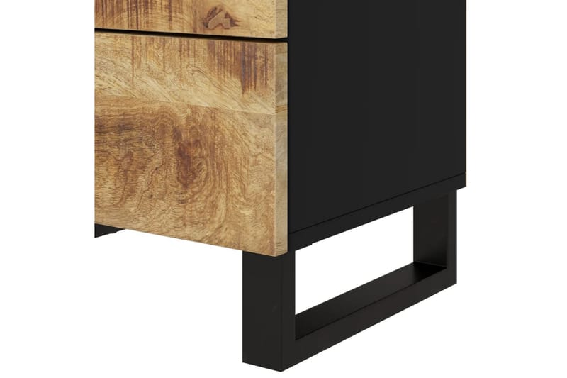 beBasic Sängbord 50x33x62 cm massivt mangoträ och konstruerat trä - Brown - Möbler - Bord & matgrupper - Avlastningsbord - Sängbord & nattduksbord