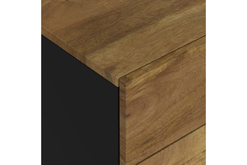 beBasic Sängbord 50x33x62 cm massivt mangoträ och konstruerat trä - Brown - Möbler - Bord & matgrupper - Avlastningsbord - Sängbord & nattduksbord