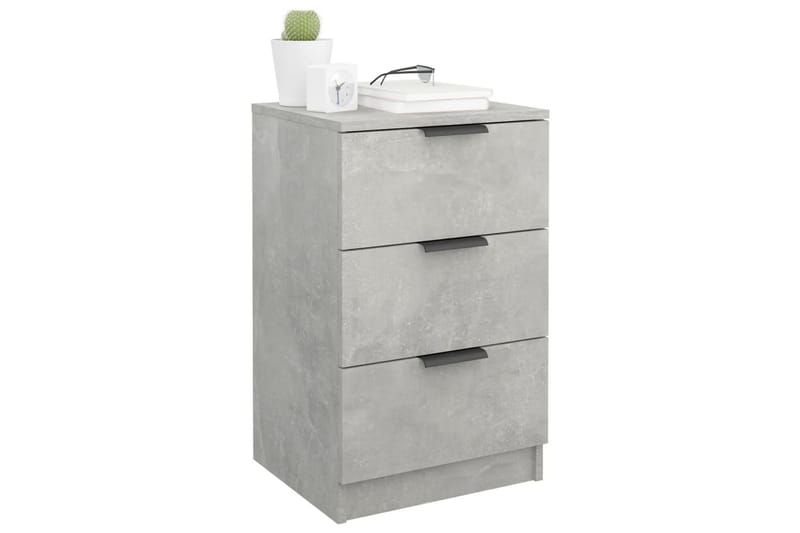 beBasic Sängbord betonggrå 40x36x65 cm - Grey - Möbler - Bord & matgrupper - Avlastningsbord - Sängbord & nattduksbord
