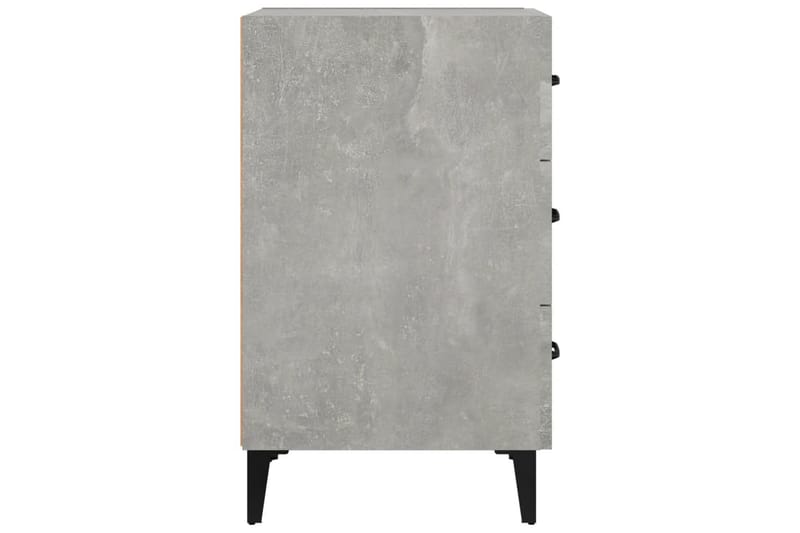 beBasic Sängbord betonggrå 40x40x66 konstruerat trä - Grey - Möbler - Bord & matgrupper - Avlastningsbord - Sängbord & nattduksbord