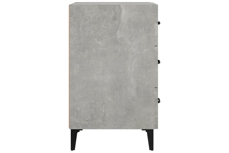 beBasic Sängbord betonggrå 40x40x66 konstruerat trä - Grey - Sängbord & nattduksbord