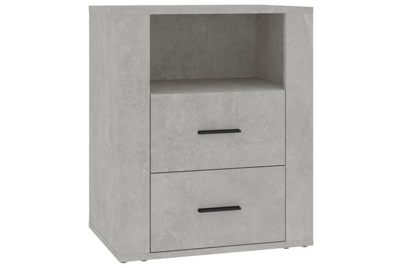 beBasic Sängbord betonggrå 50x36x60 cm konstruerat trä - Grey - Möbler - Bord & matgrupper - Avlastningsbord - Sängbord & nattduksbord