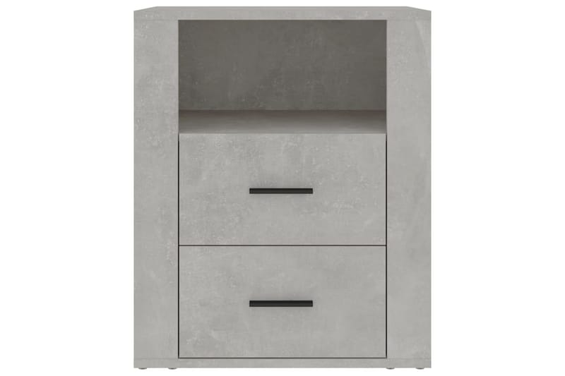 beBasic Sängbord betonggrå 50x36x60 cm konstruerat trä - Grey - Möbler - Bord & matgrupper - Avlastningsbord - Sängbord & nattduksbord