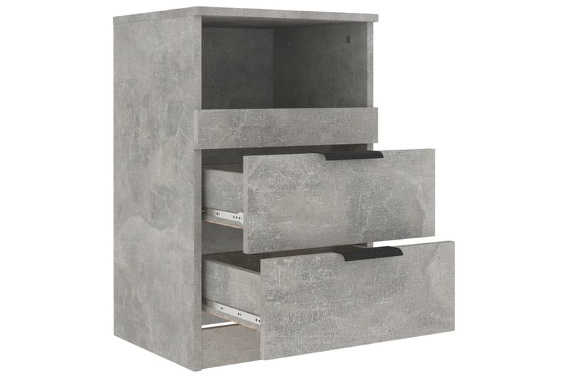 beBasic Sängbord betonggrå konstruerat trä - Grey - Möbler - Bord & matgrupper - Avlastningsbord - Sängbord & nattduksbord