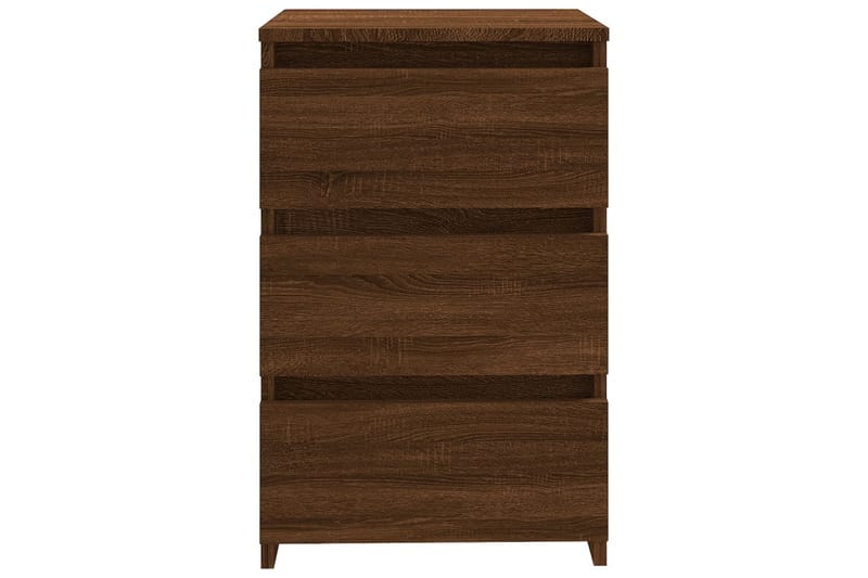 beBasic Sängbord brun ek 40x35x62,5 cm konstruerat trä - Brown - Möbler - Bord & matgrupper - Avlastningsbord - Sängbord & nattduksbord