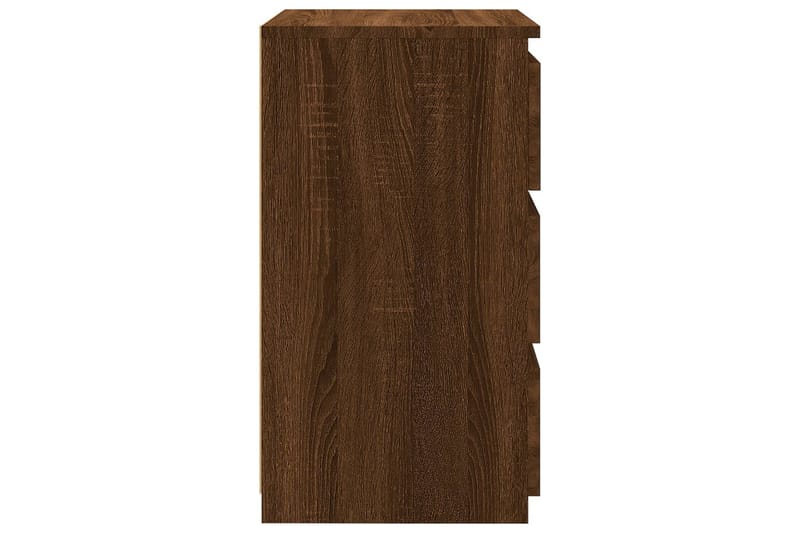 beBasic Sängbord brun ek 40x35x62,5 cm konstruerat trä - Brown - Möbler - Bord & matgrupper - Avlastningsbord - Sängbord & nattduksbord